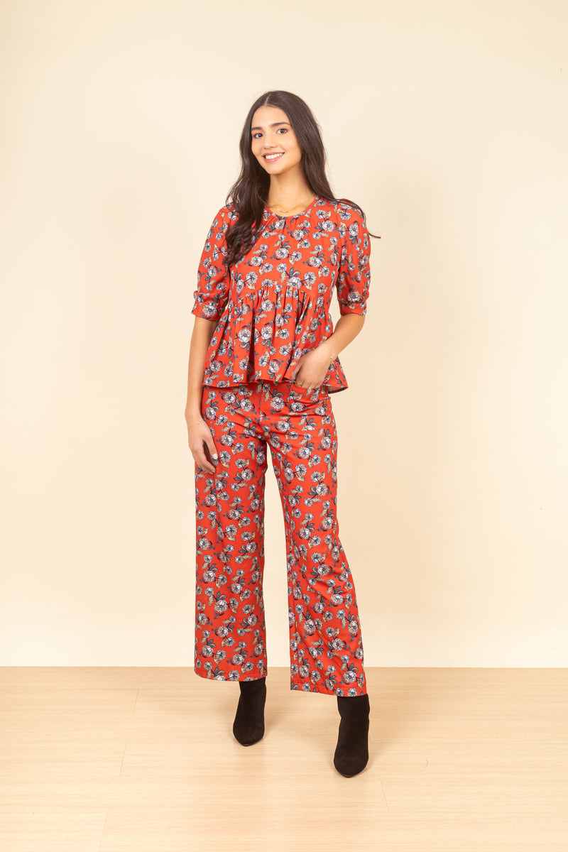 Pantalon	Marta Tiger Rouge