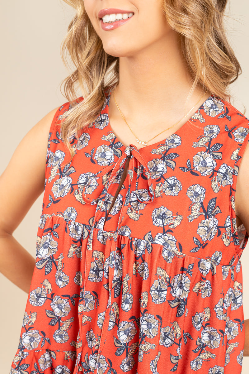 Vestido Joaquina Tiger Rouge