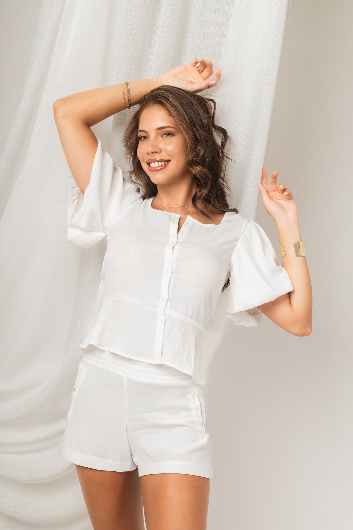 Camisa Tina Puff Snow