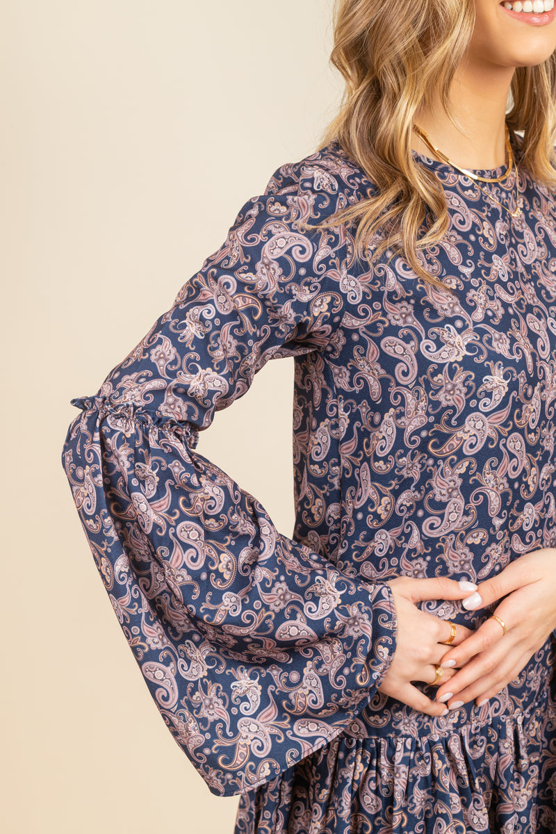 Vestido Lujan Bell Paisley