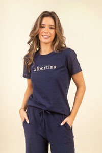 Remera Albertina Cotton Candy Navy