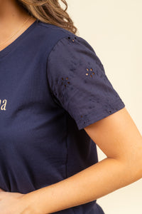 Remera Albertina Cotton Candy Navy