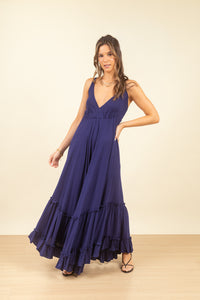 Vestido Paz Maxi Navy