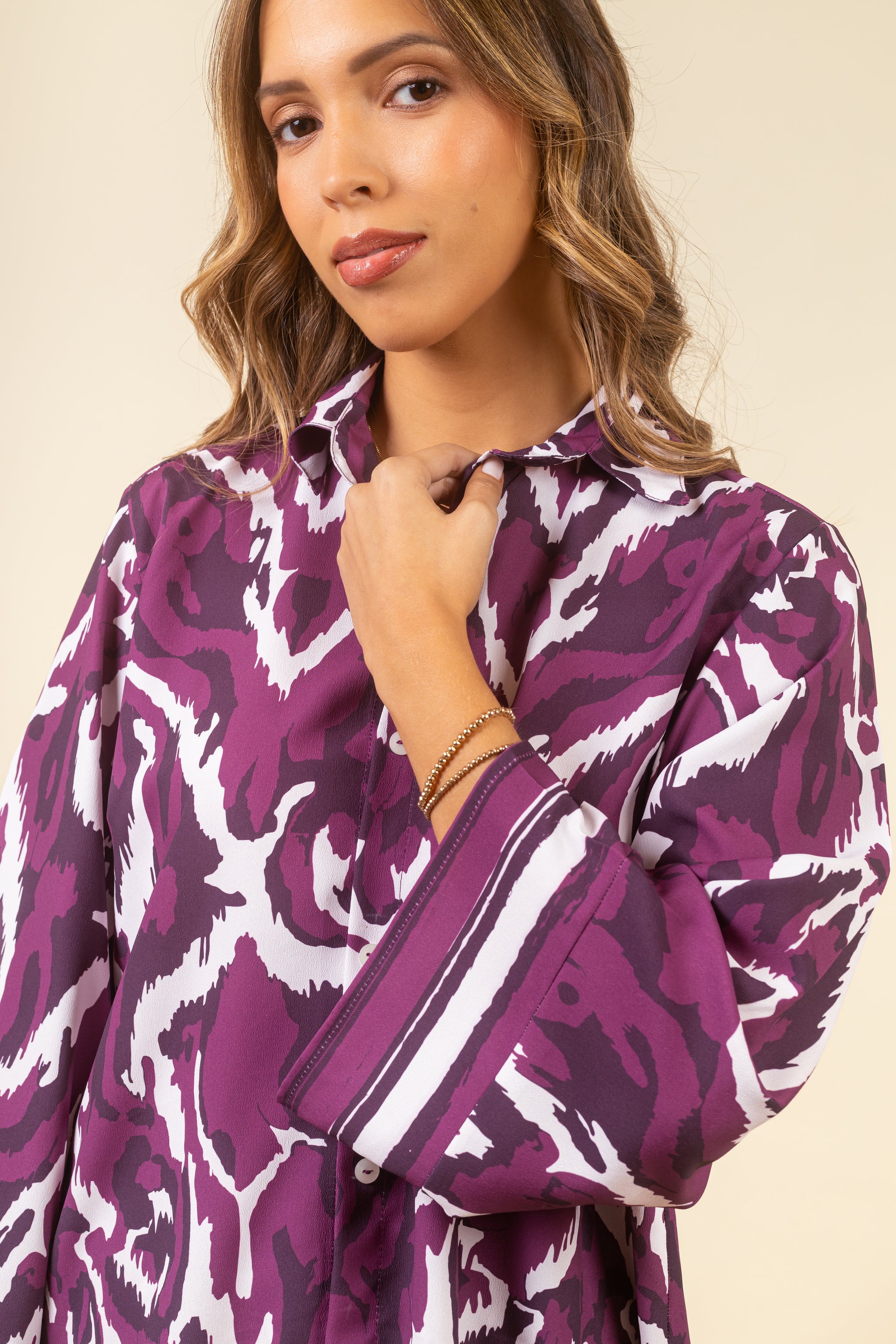 Camisa Lidia Winter Merlot