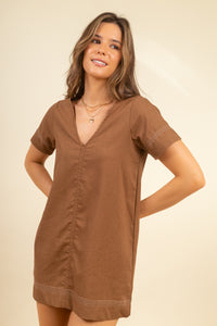Vestido Leia Cacao