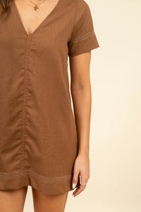 Vestido Leia Cacao