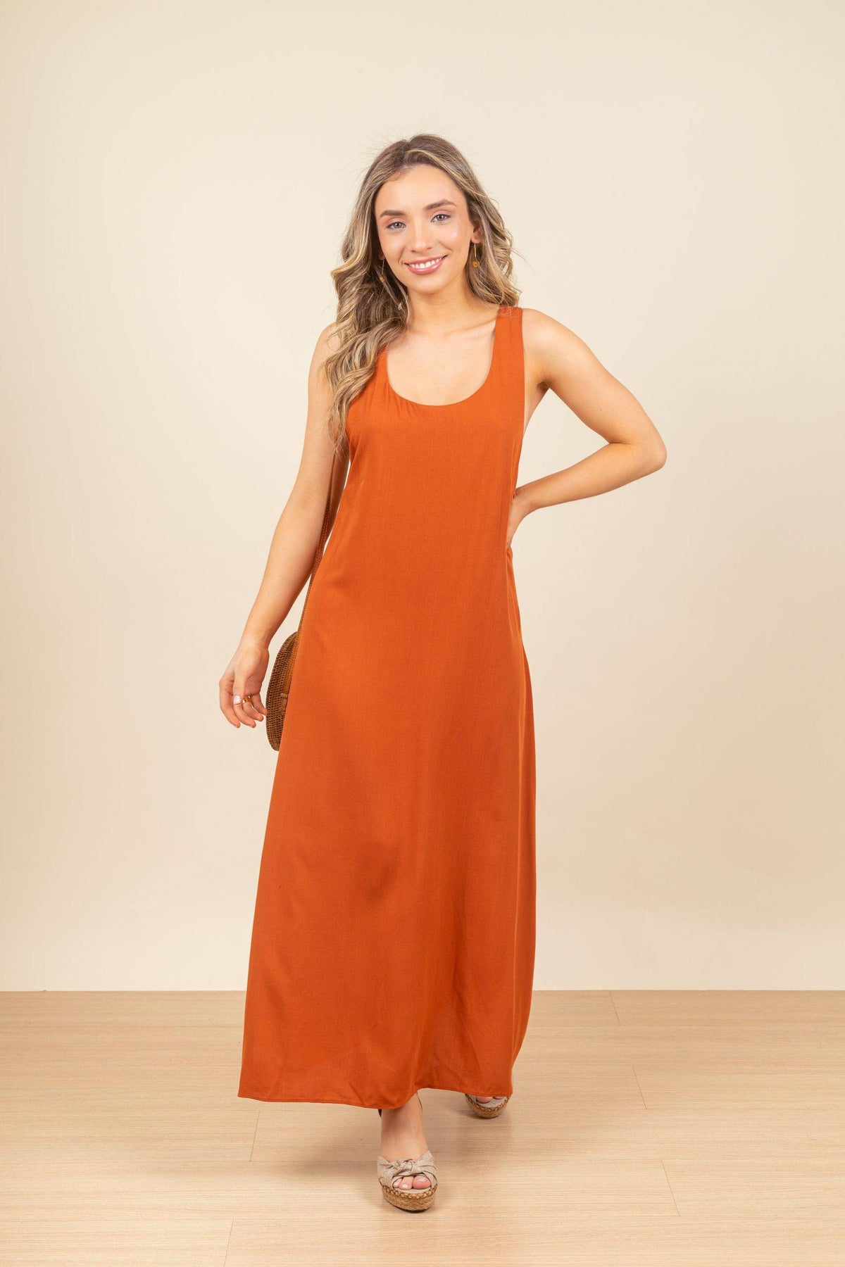 Vestido Daphne Terracota