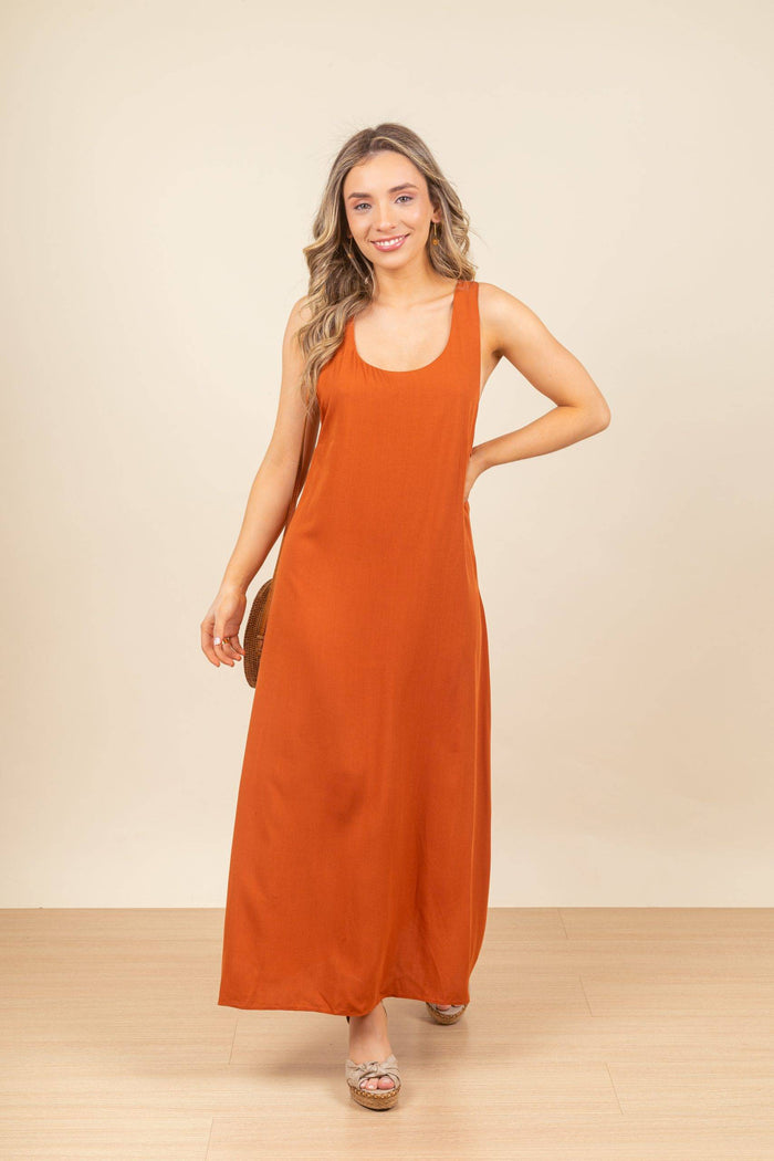 Vestido Daphne Terracota