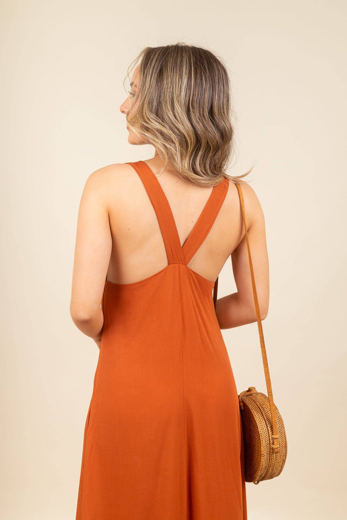 Vestido Daphne Terracota