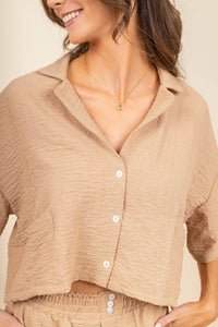 Camisa Elina Camel