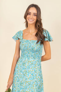 Vestido Bambi Midi Sea Mist
