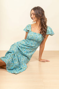 Vestido Bambi Midi Sea Mist