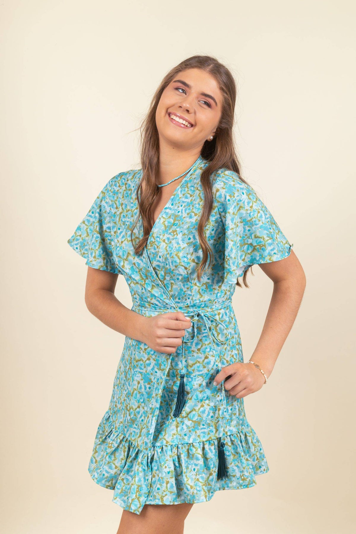 Vestido Eileen Mini Sea Mist