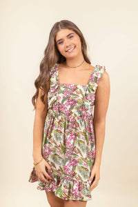 Vestido Mili Mini Pink Jungle