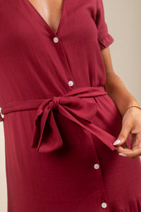 Vestido Marina Maxi Merlot