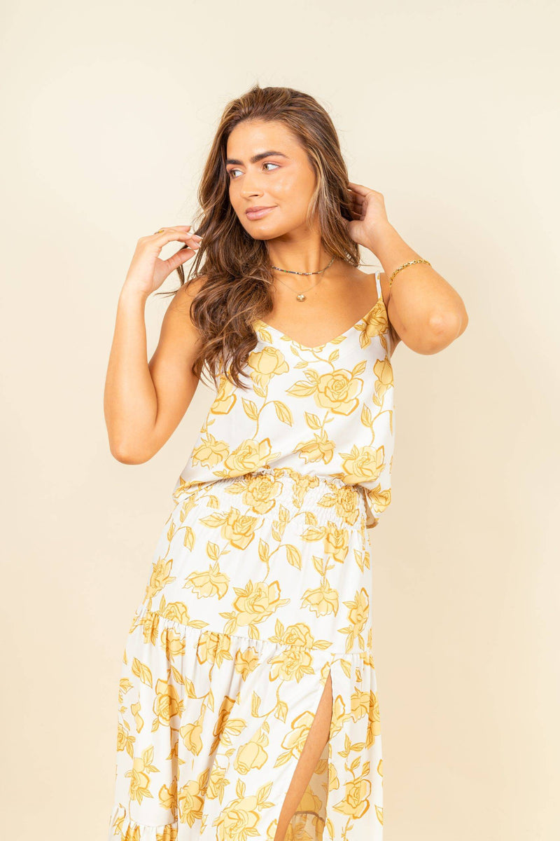 Blusa Helena Golden Bloom