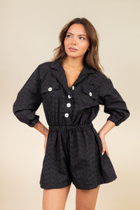 Mono Aria Broderie Noir