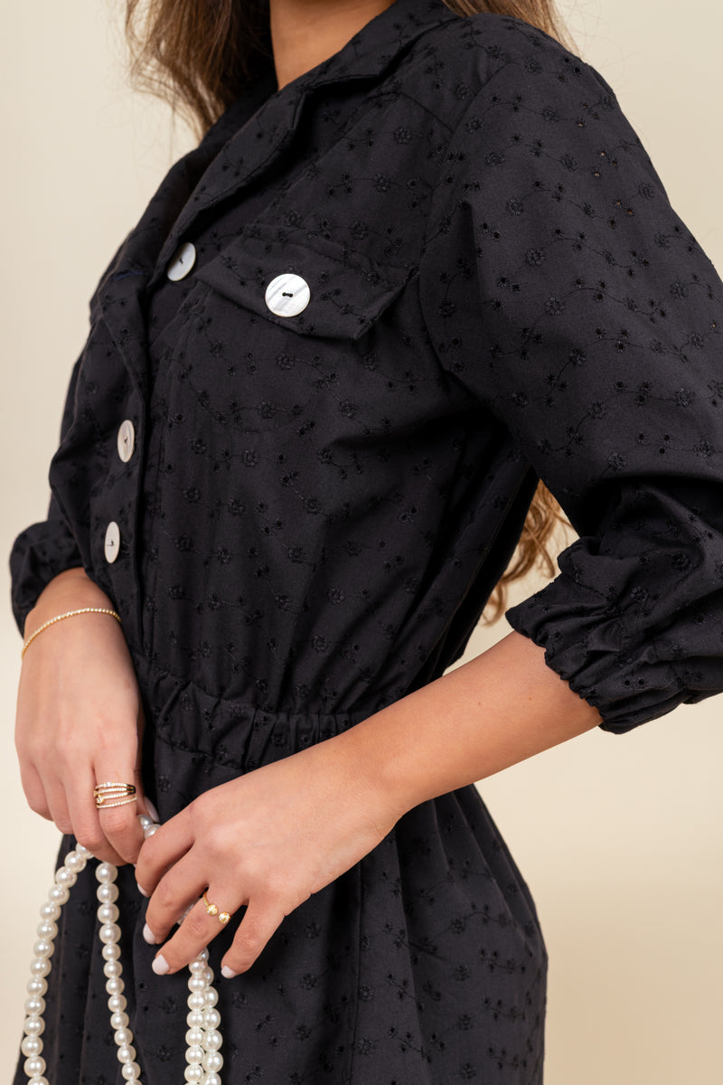 Mono Aria Broderie Noir