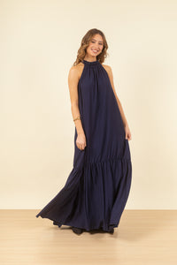 Vestido Violeta Maxi Navy