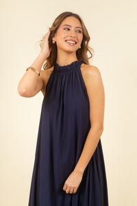 Vestido Violeta Maxi Navy