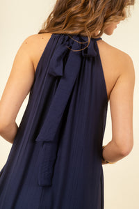 Vestido Violeta Maxi Navy