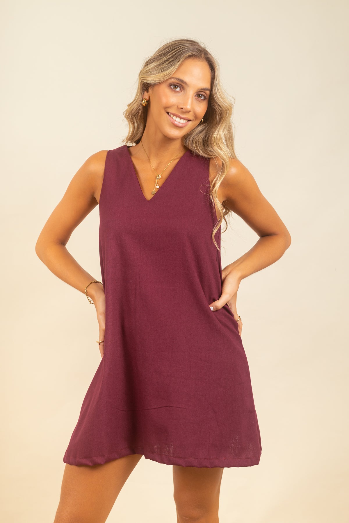 Vestido Lucila Merlot