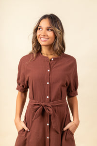 Vestido Salma Cacao