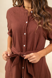 Vestido Salma Cacao