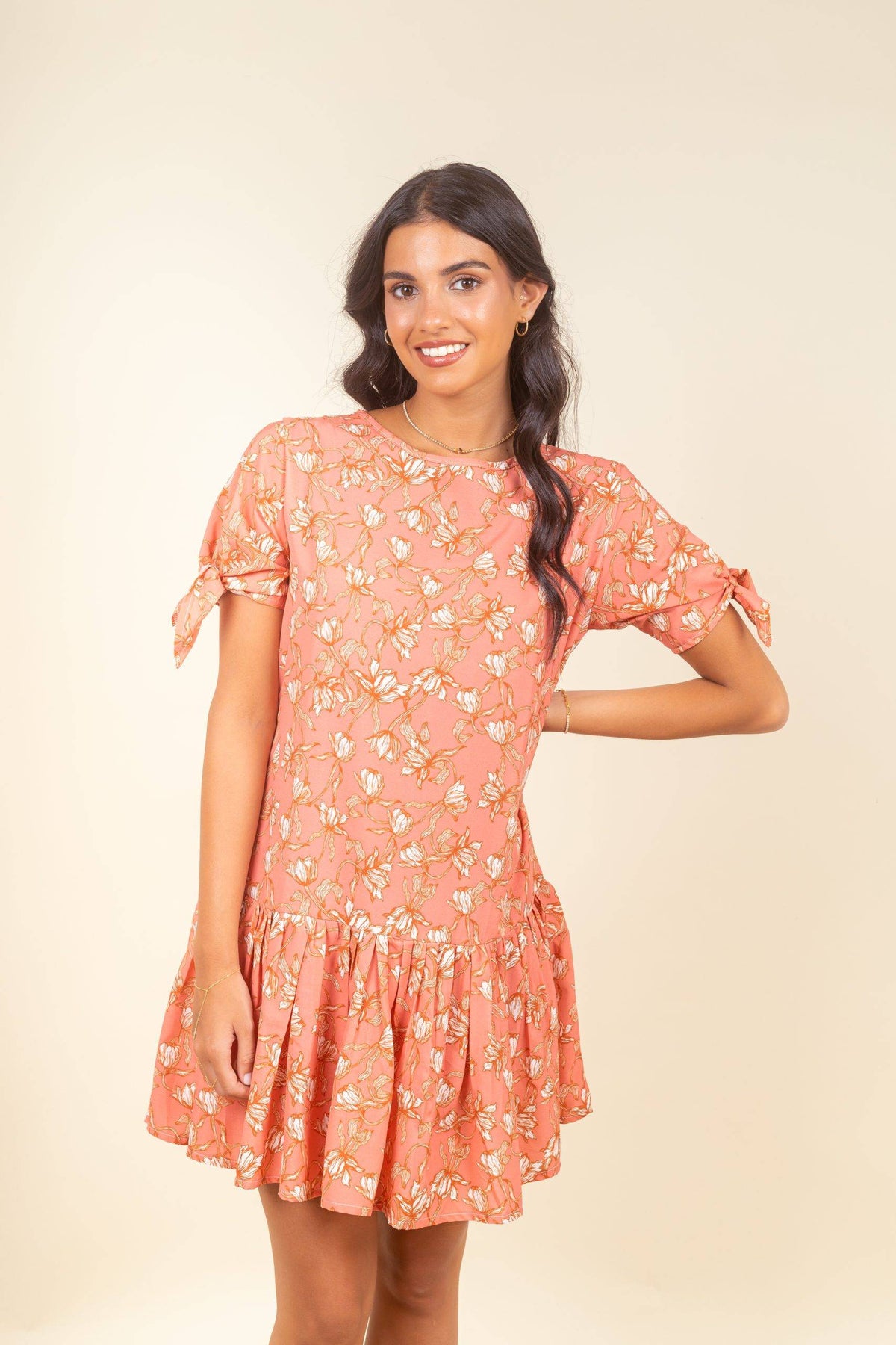 Vestido Lujan Coral Fleur