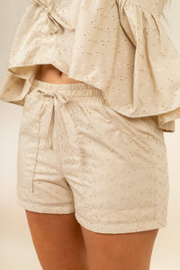 Short Ollie Broderie Sand