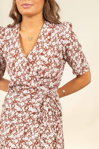 Vestido Gabrielle Margueritte Cacao