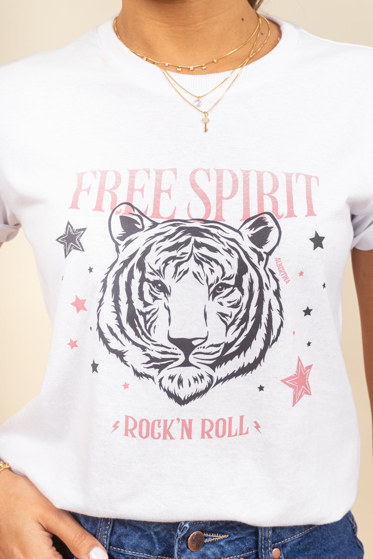 Remera Albertina Free Spirit Blanc
