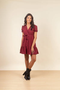 Vestido Cerdeña Mini Merlot