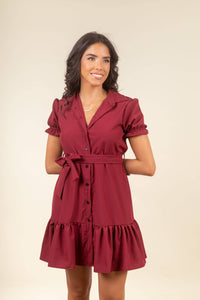 Vestido Cerdeña Mini Merlot