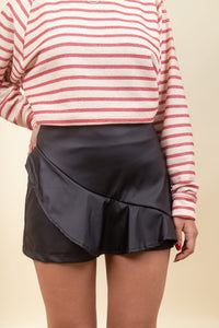 Falda Lia Leather Noir