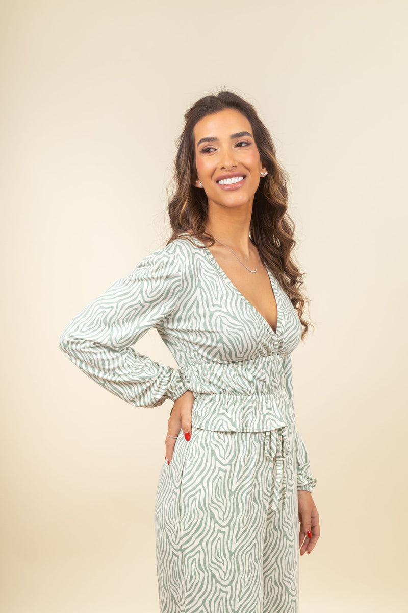 Blusa Patricia Mint Marble