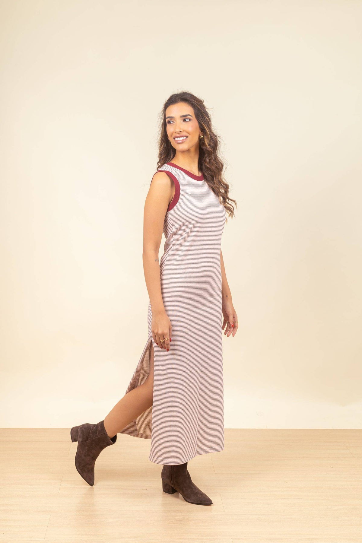 Vestido Juana Crimson