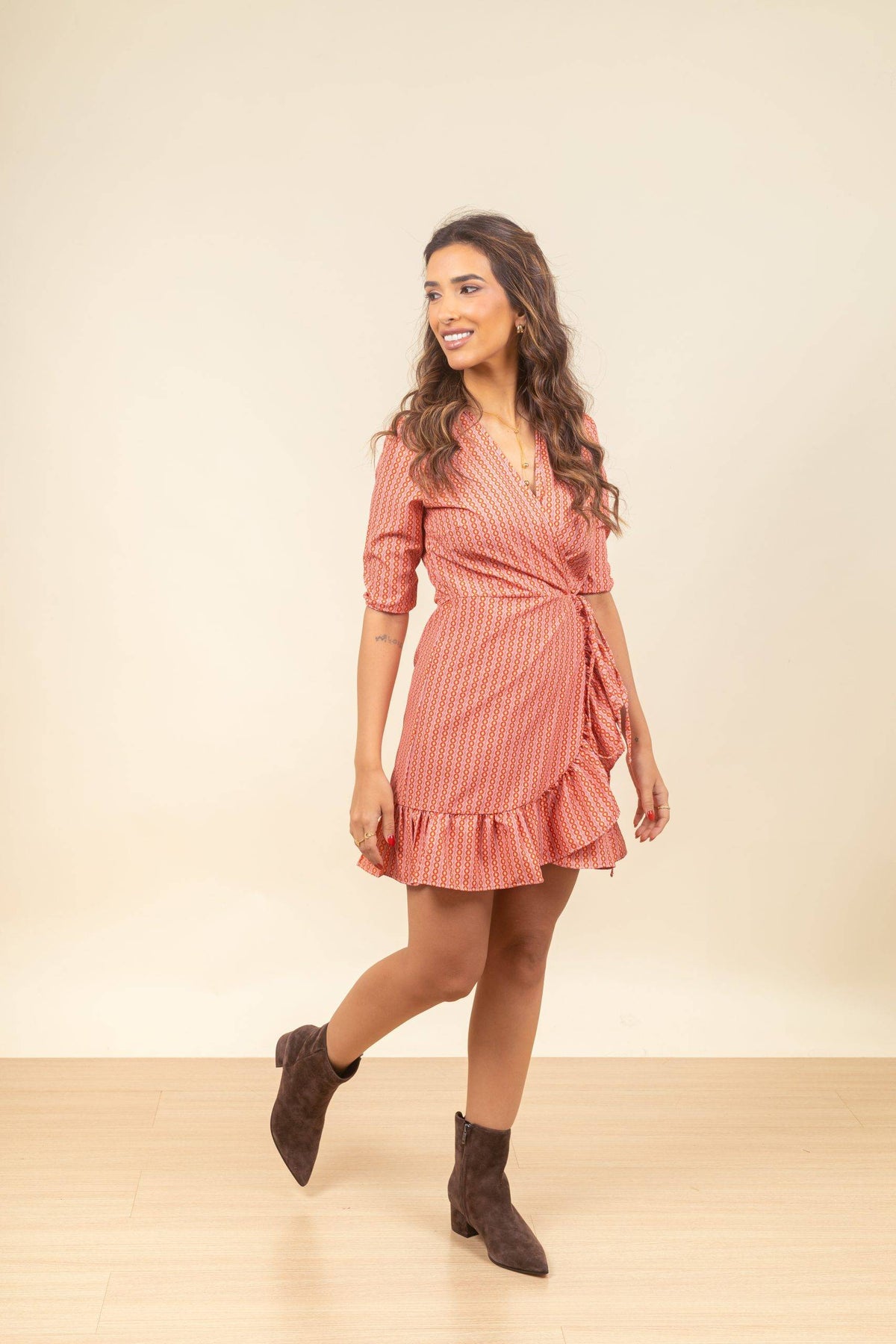 Vestido Amanda Mini Loop Bloom