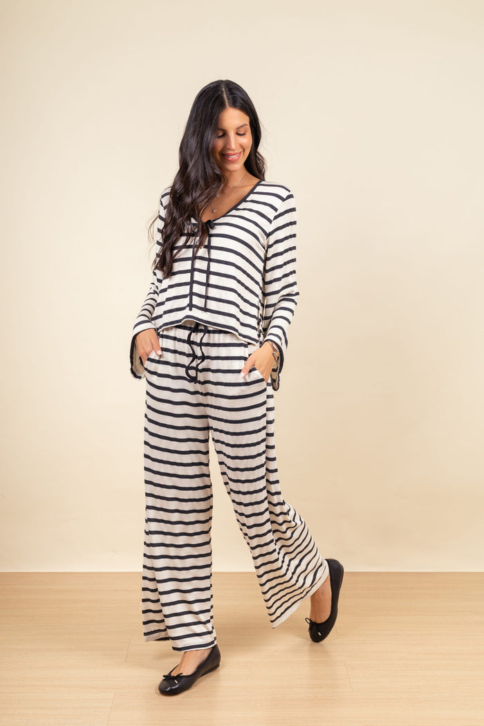 Pantalon Poppy Black & White