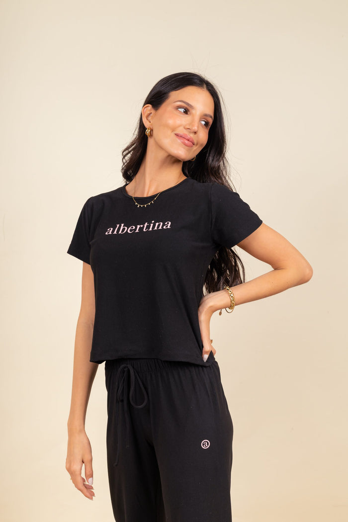 Remera Peppa Noir Rose