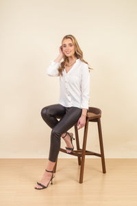 Legging Gwenn Leather Noir