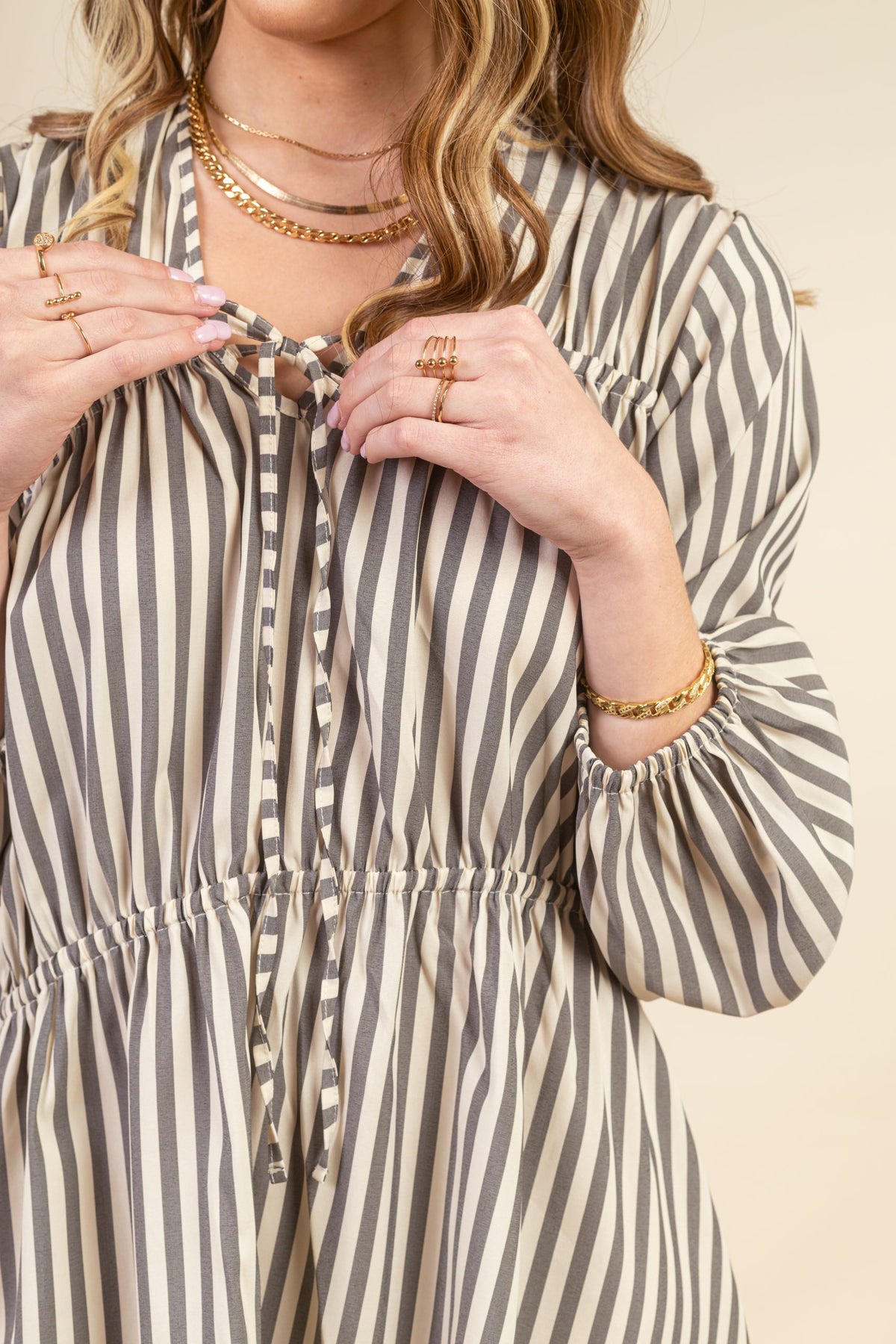 Vestido Felicity Winter Stripes