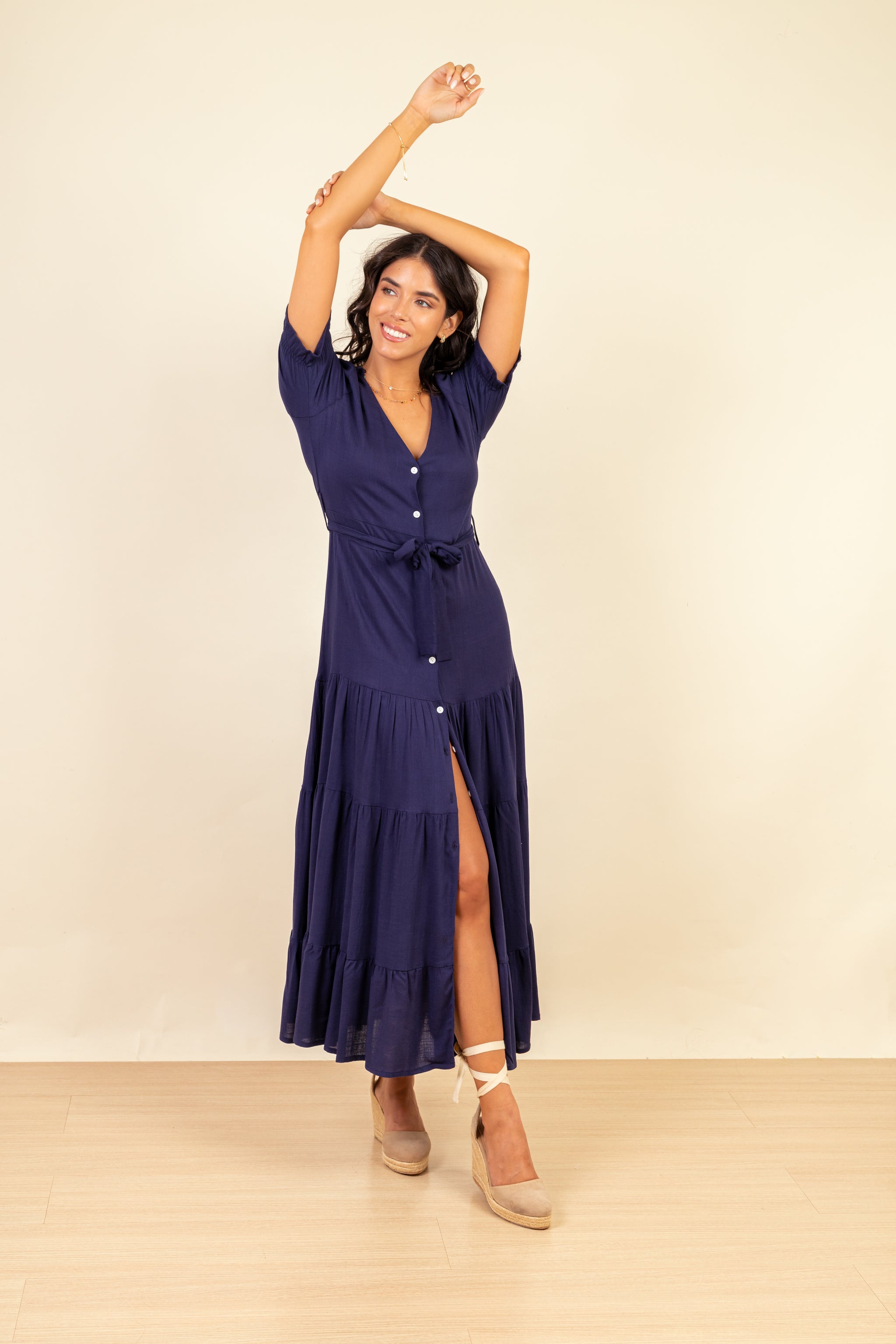 Vestido Marina Maxi Navy