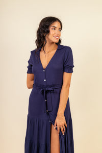 Vestido Marina Maxi Navy