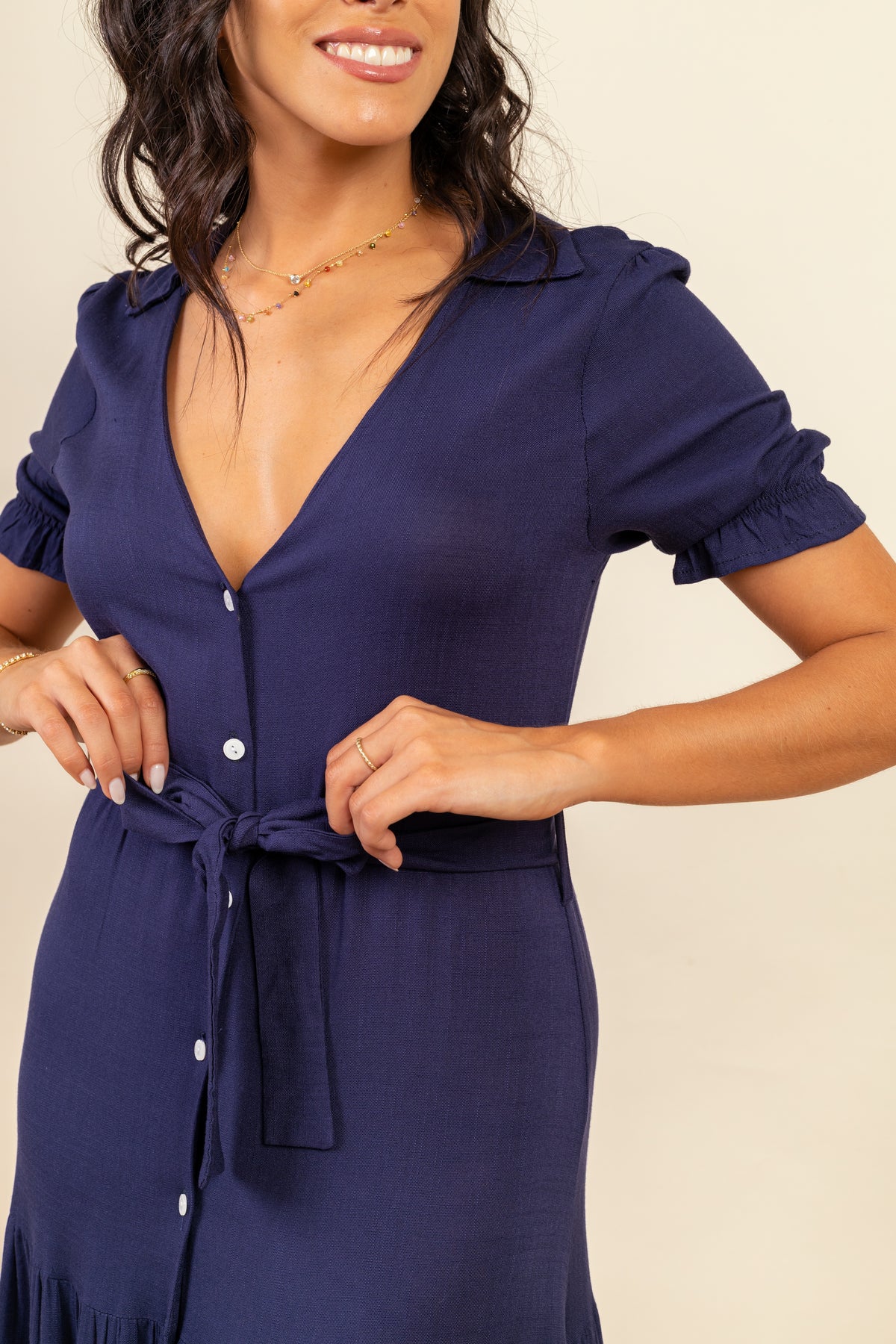 Vestido Marina Maxi Navy