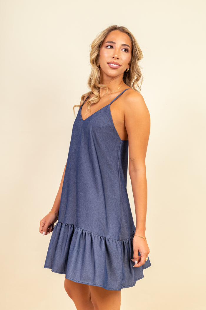 Vestido Rosalba mini Denim