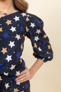 Blusa Stacy Black Stars