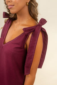 Vestido Samara Merlot