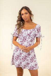 Vestido Renata Wine Bouquet