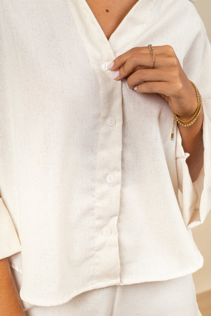 Camisa Tessa Ivory